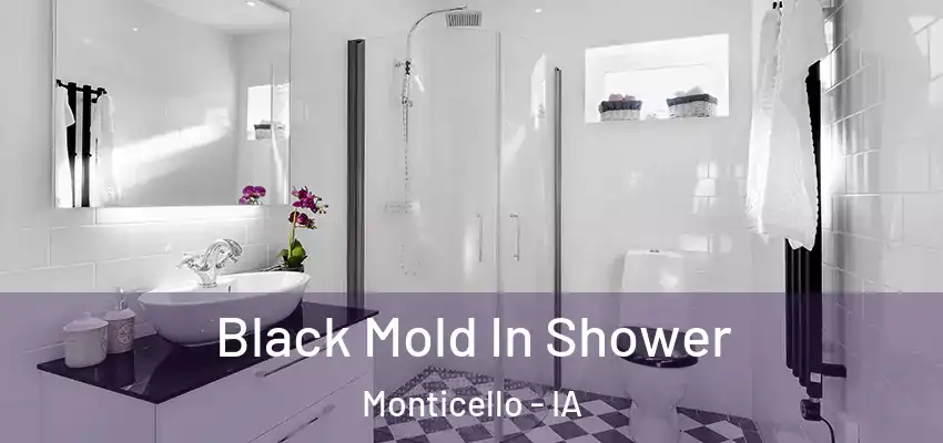 Black Mold In Shower Monticello - IA